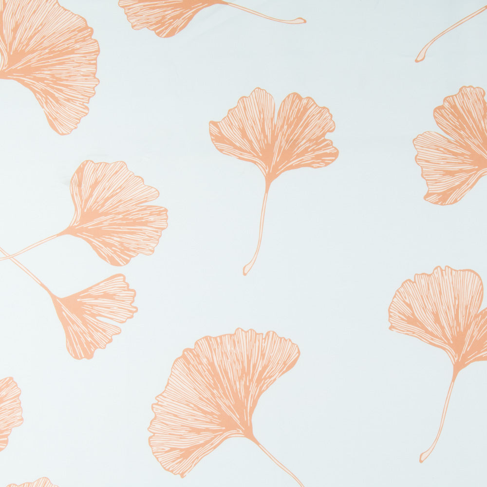 Bi-Elastic Ginkgo Biloba Light Blue Fabric - Ribes y Casals