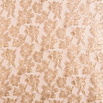 Nude Brocard Flower Fabric - Ribes y Casals