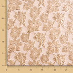 Nude Brocard Flower Fabric - Ribes y Casals