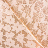 Nude Brocard Flower Fabric - Ribes y Casals