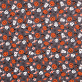 Poplin Oeko-Tex® Halloween Pumpkin Grey - Ribes y Casals
