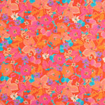 Viscose Poplin Painted Flower Red - Ribes y Casals