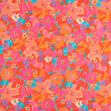 Viscose Poplin Painted Flower Red - Ribes y Casals