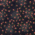 Red Polka Dot Rosette  Viscose Crepe - Ribes y Casals