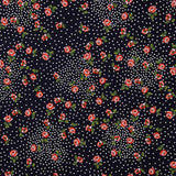 Red Polka Dot Rosette  Viscose Crepe - Ribes y Casals