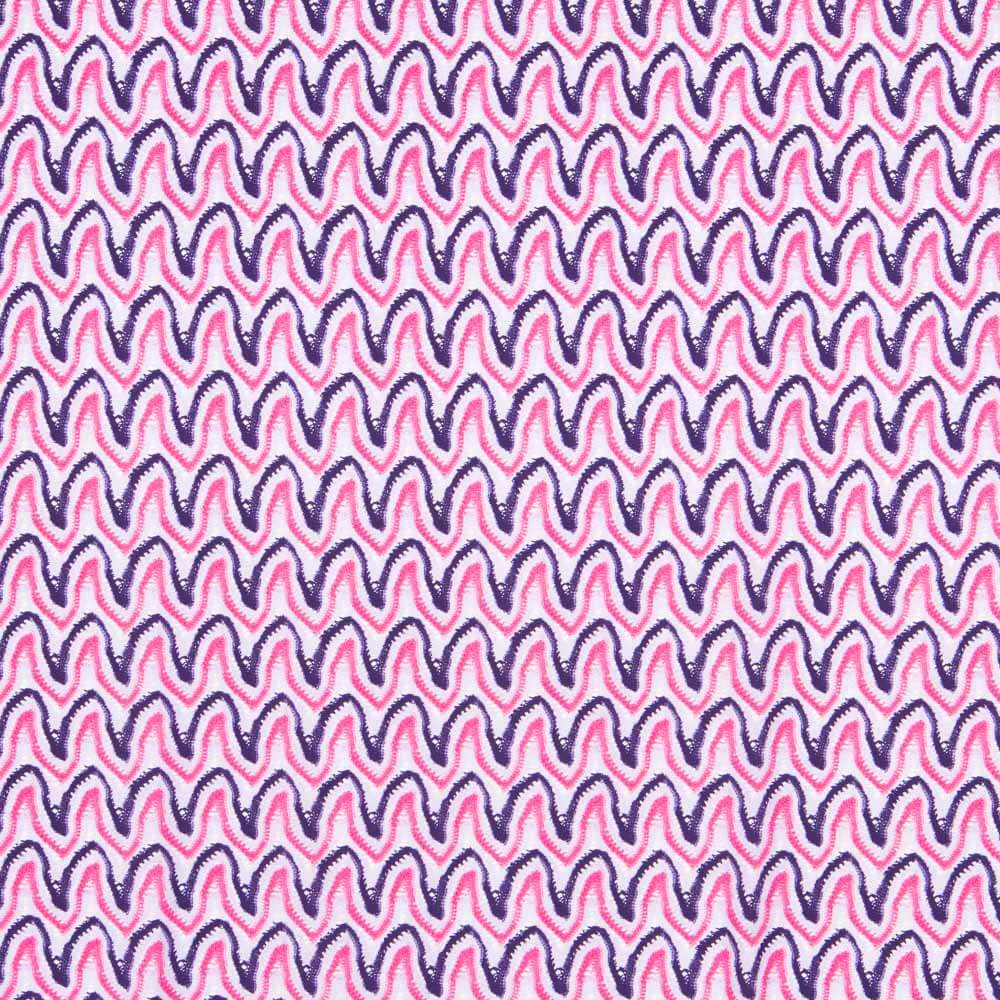 Lycra Mate Fina Ondas Fucsia - Ribes y Casals