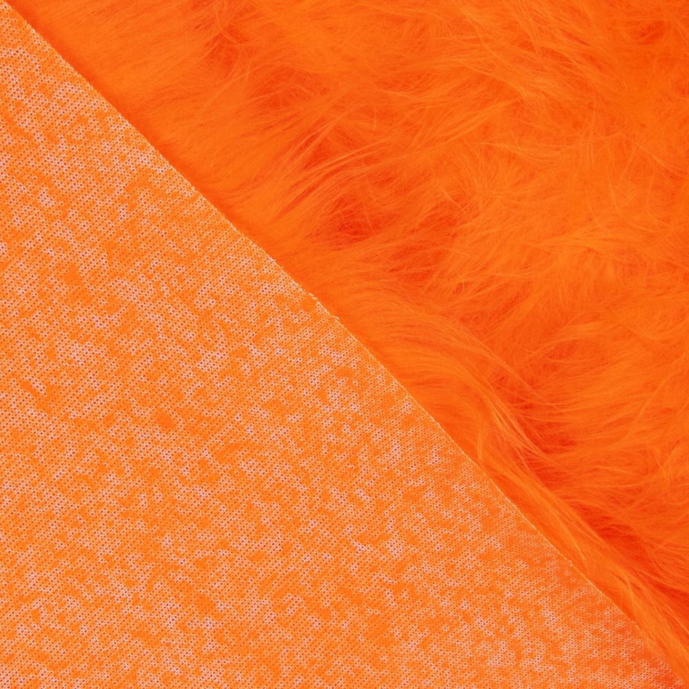 Faux Fur Long Neon Orange - Ribes y Casals