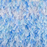 Tela Plumas Azul Lentejuela - Ribes y Casals