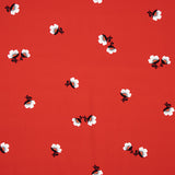 Red Flower Viscose Crepe - Ribes y Casals