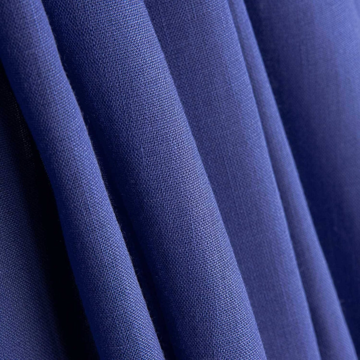 Plain Rustic Fabric in Bright Blue - Ribes y Casals