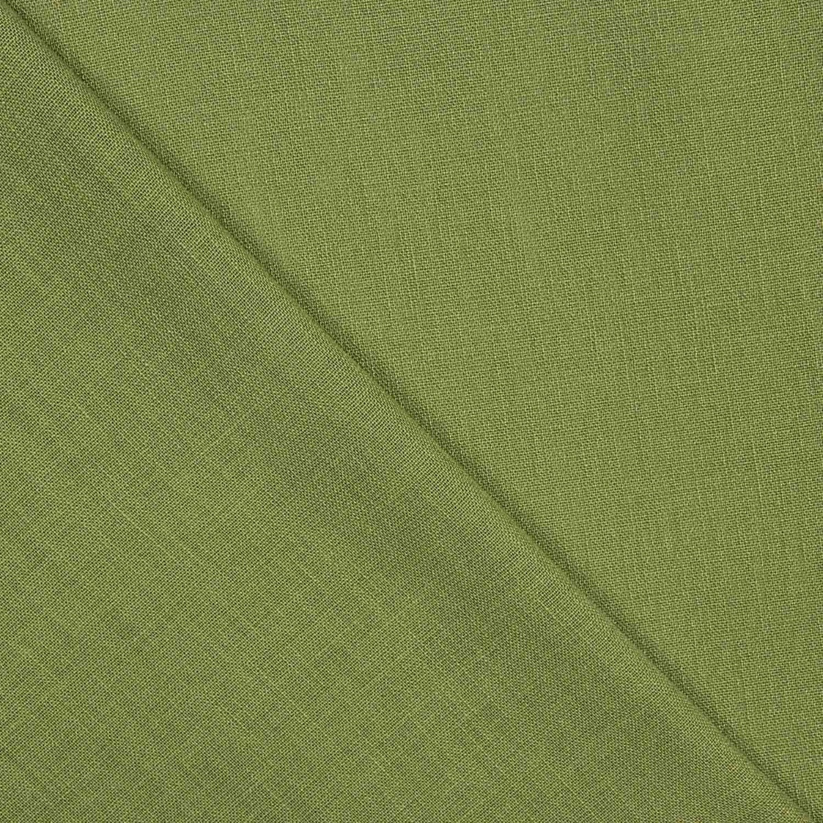 Plain Rustic Fabric in Olive Green - Ribes y Casals