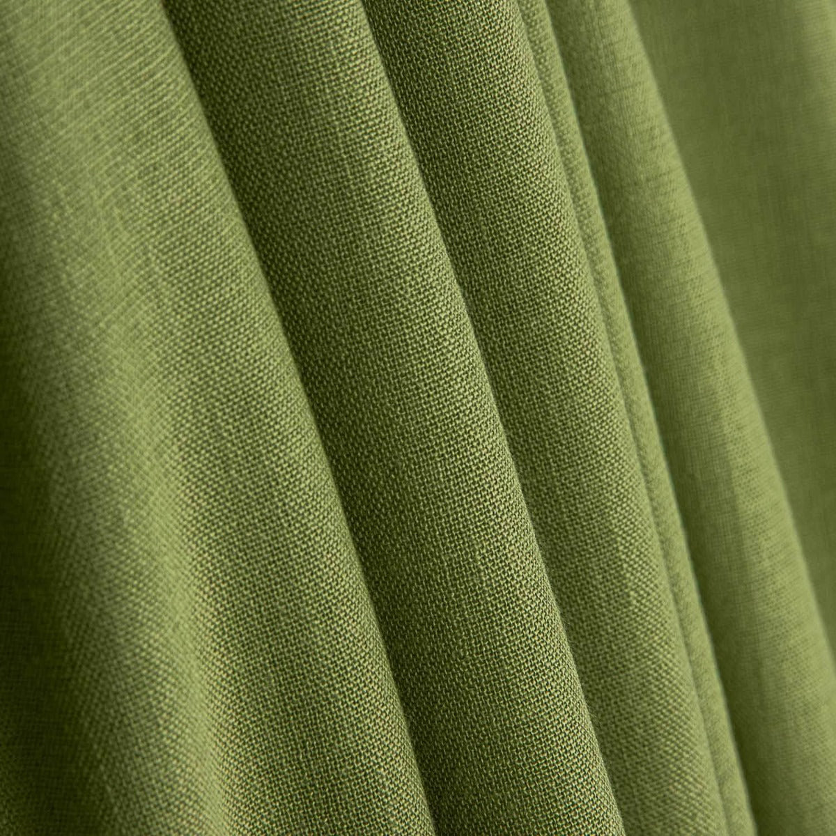 Plain Rustic Fabric in Olive Green - Ribes y Casals