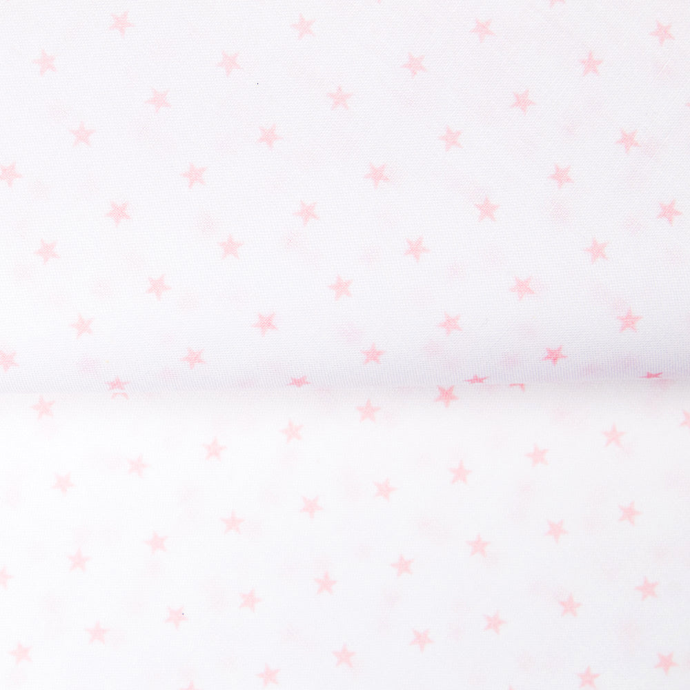 Bed Sheet Fabric Pink Stars - Ribes y Casals