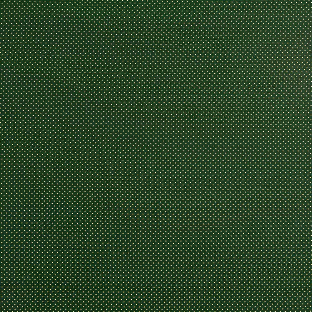 Cotton Christmas Dots Gold Green - Ribes y Casals