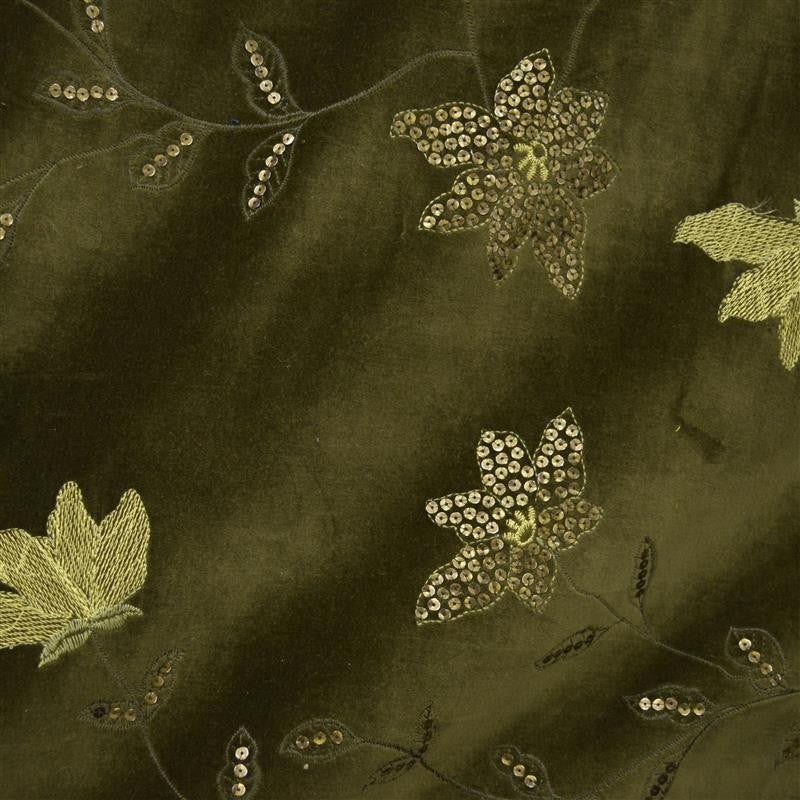 Velvet Embroidery Green - Ribes y Casals