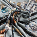 Velvet Poppies Pattern Green - Ribes y Casals