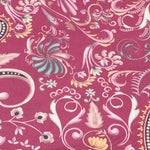 Velvet Baroque Print Burgundy - Ribes y Casals