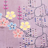 Printed Velvet Flower Purple - Ribes y Casals