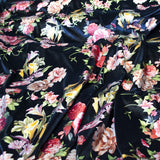 Velvet Flower Metal Navy Background - Ribes y Casals
