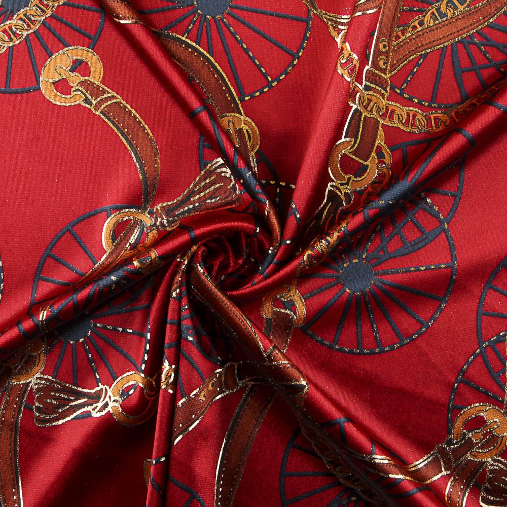 Hermès Red Lurex Velvet - Ribes y Casals