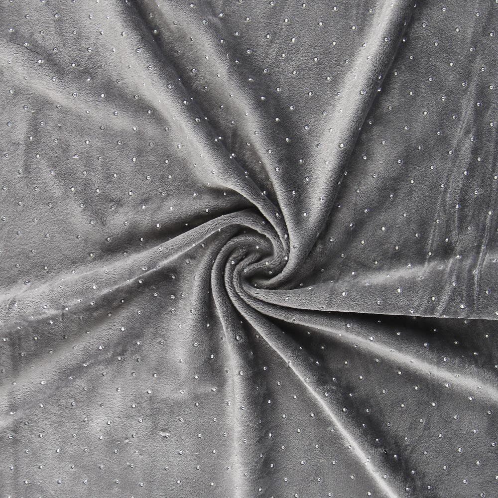 Lycra Velvet Gray Sequins - Ribes y Casals