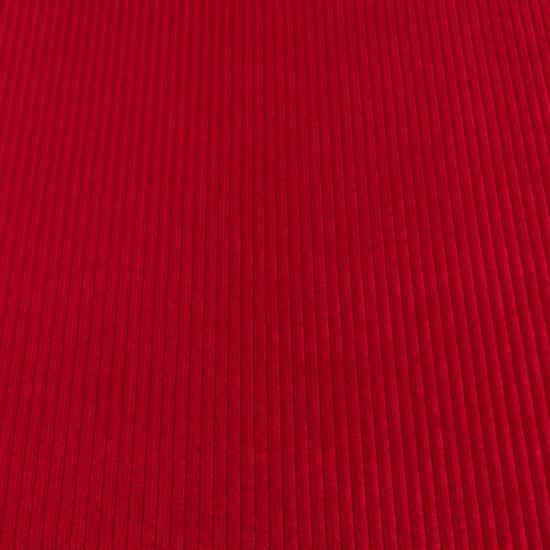 Ribbed Velvet Fashion Red - Ribes y Casals