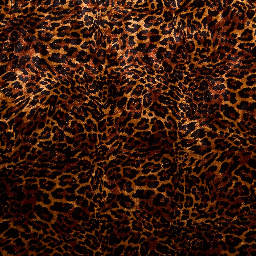 Velvet Fabric Leopard Animal Print - Ribes y Casals