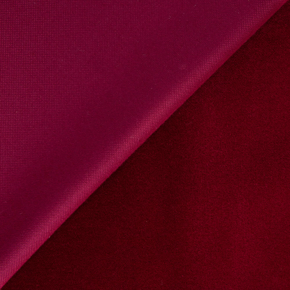Burgundy Red Cotton Velvet - Ribes y Casals