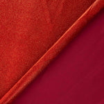 Retal Terciopelo Licra Fantasy Gold Rojo 70x150 cm - Ribes y Casals