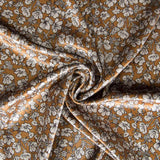 Stretch Velvet Floral Ochre - Ribes y Casals