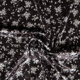 Lycra Velvet Floral Black - Ribes y Casals