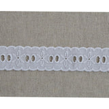 Embroidered Tape White 27mm - Ribes y Casals