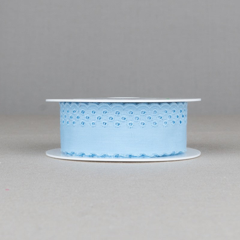 Embroidered Tape Celeste 37mm - Ribes y Casals