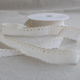 Embroidered Tape Ecru 25mm - Ribes y Casals