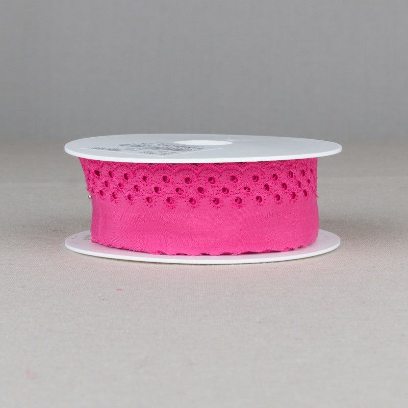 Embroidered Tape Fuchsia 37mm - Ribes y Casals