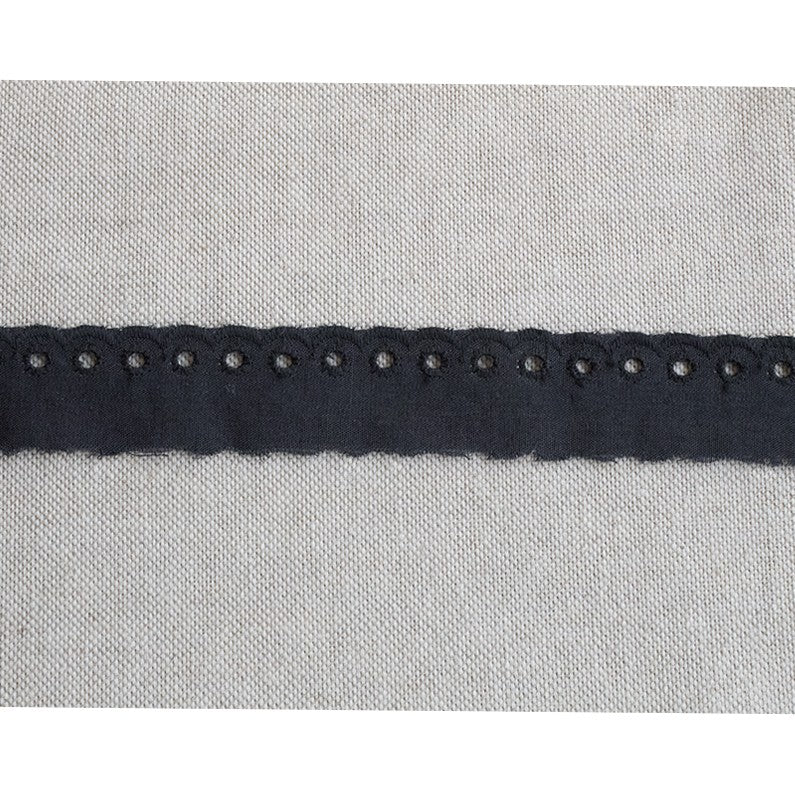 Embroidered Tape Navy 25mm - Ribes y Casals