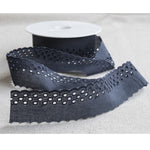 Embroidered Tape Navy 37mm - Ribes y Casals