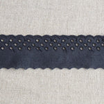 Embroidered Tape Navy 37mm - Ribes y Casals