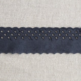 Embroidered Tape Navy 37mm - Ribes y Casals