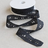 Embroidered Tape Black 27mm - Ribes y Casals