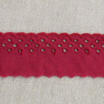Embroidered Tape Red 37mm - Ribes y Casals