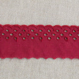 Embroidered Tape Red 37mm - Ribes y Casals