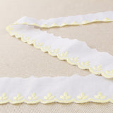 Batiste strip White Yellow 3.5cm - Ribes y Casals