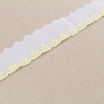Batiste strip White Yellow 3.5cm - Ribes y Casals