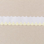 Batiste strip White Yellow 3.5cm - Ribes y Casals