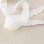 Batiste strip White Yellow 3.5cm - Ribes y Casals