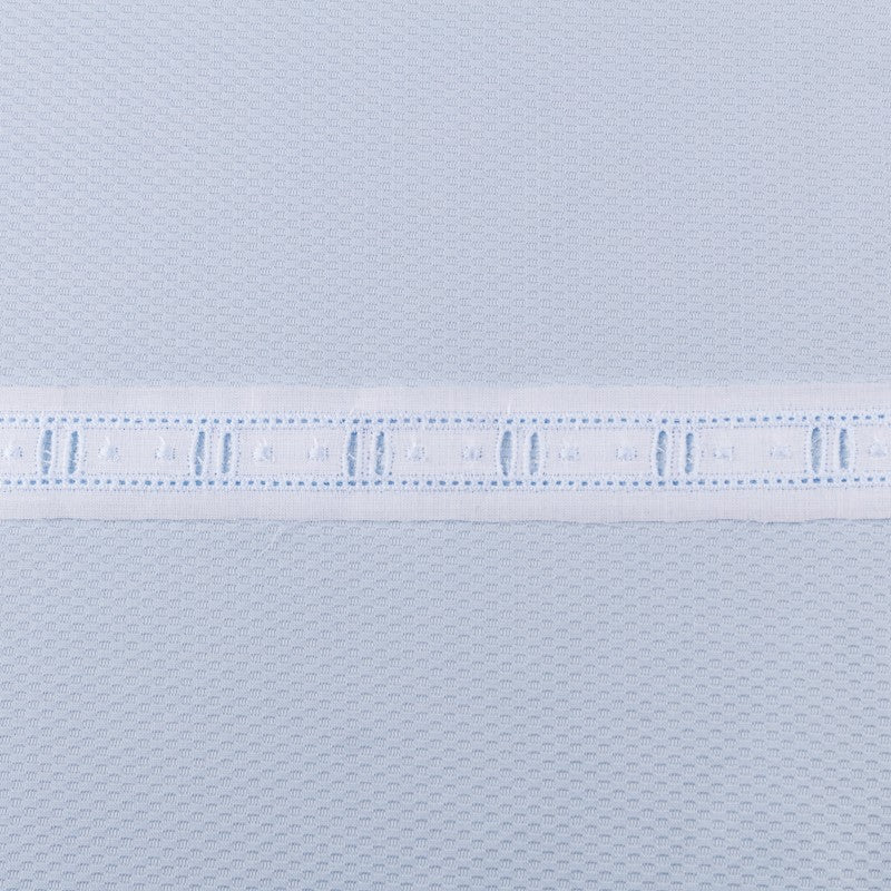 Batiste strip White y Blue 2,5cm - Ribes y Casals