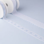 Batiste strip White y Blue 2,5cm - Ribes y Casals