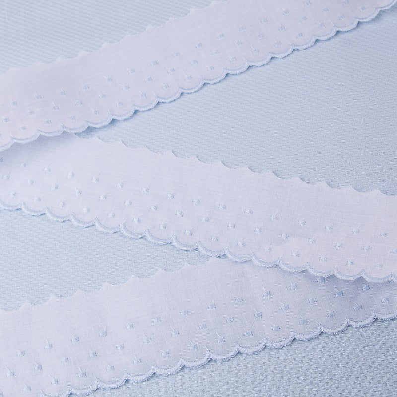 Batiste strip White y Blue 3cm - Ribes y Casals