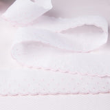 Batiste strip White y Pink 5cm - Ribes y Casals